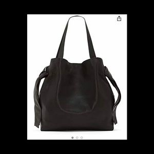 Vince Camuto Black Leather Cyra Tote